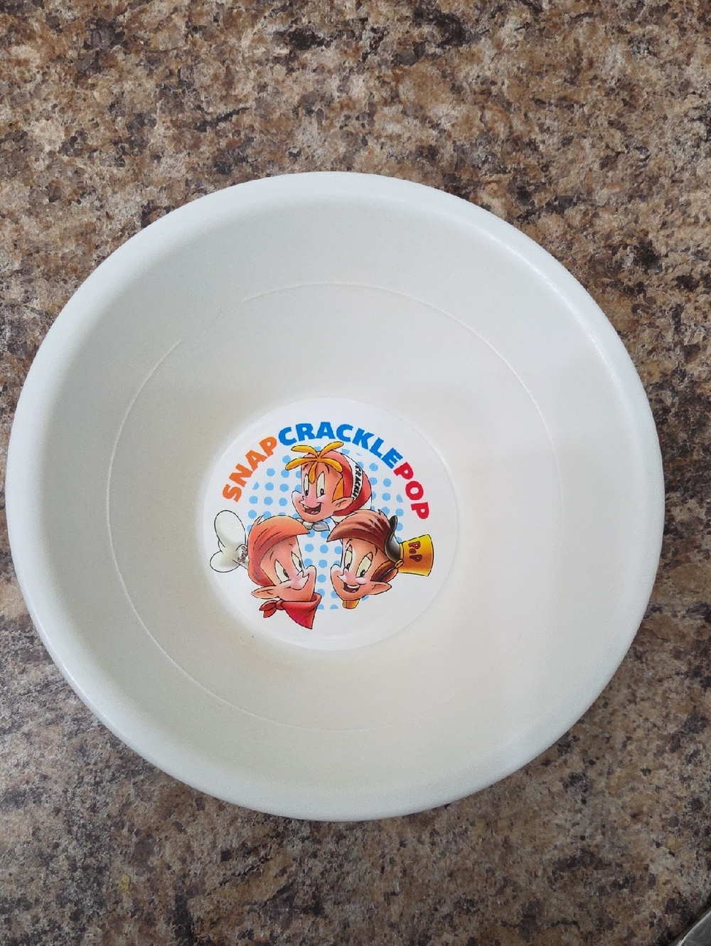 Snap Crackle Pop White Cereal Bowl with Vintage Characters